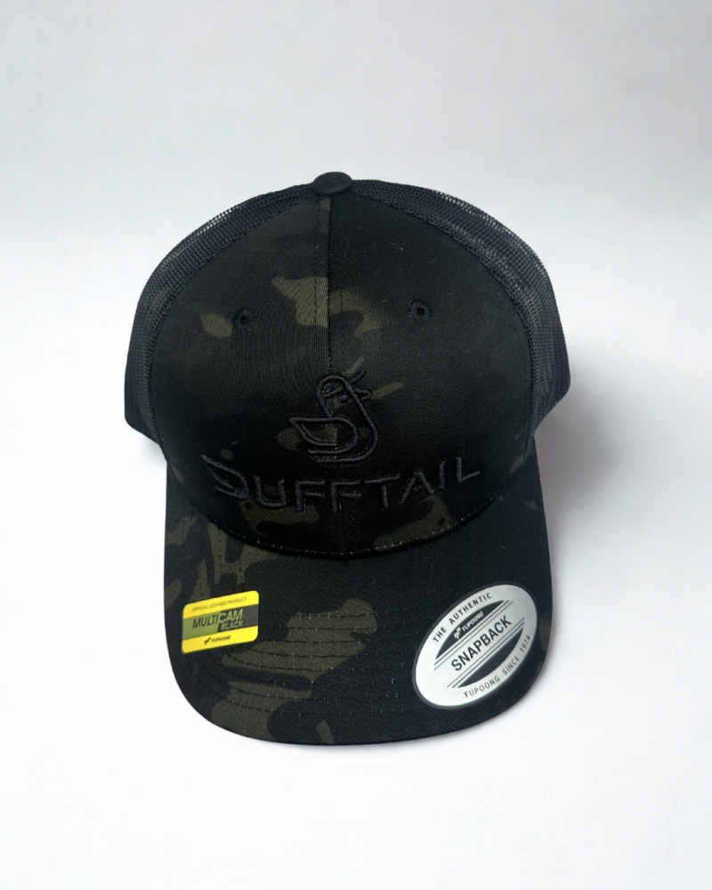 Tactical Camo Trucker - Black Logo - Dufftail
