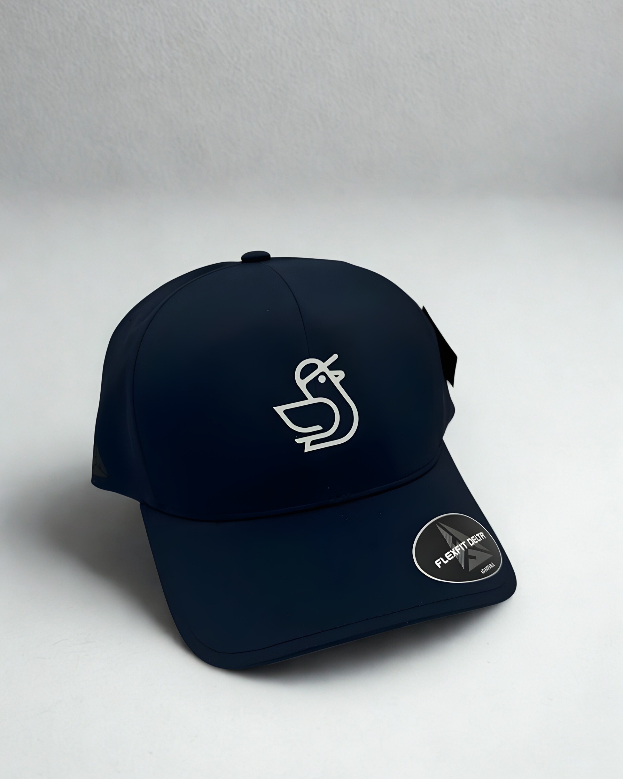 Premium Icon Navy Cap - Light Grey Logo