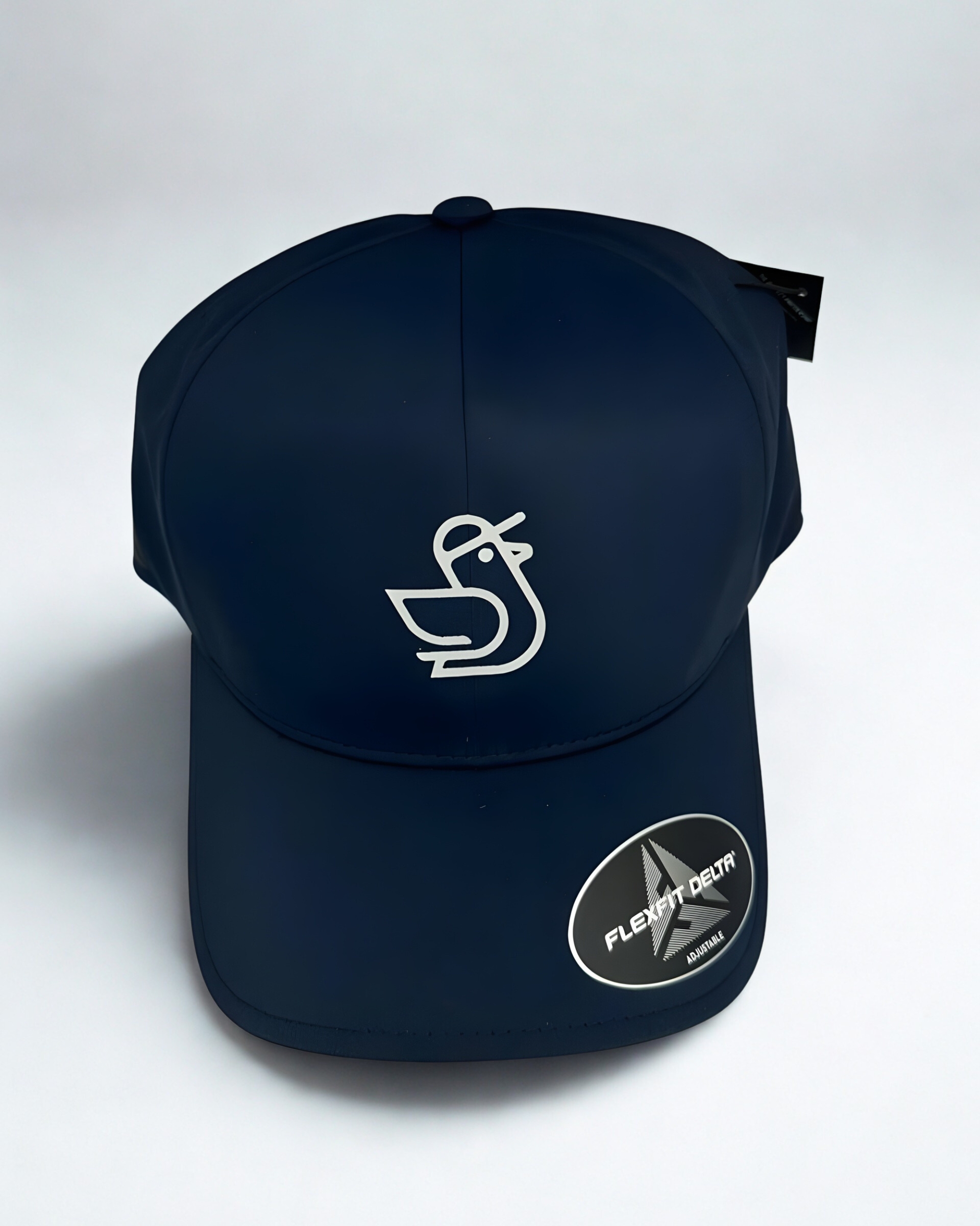 Premium Icon Navy Cap - Light Grey Logo - Image 2