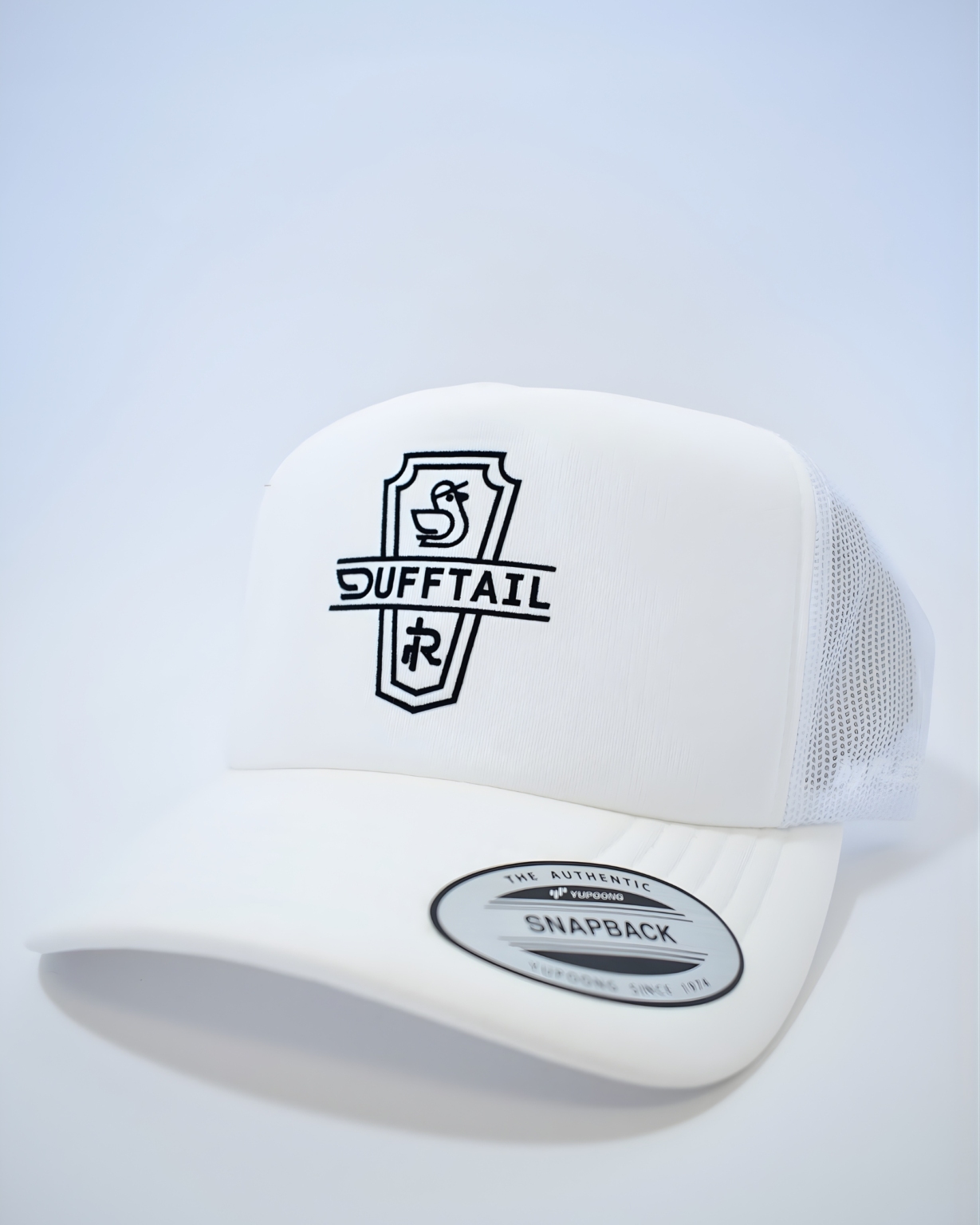 Lifestyle Trucker White Cap - Country Logo - Dufftail
