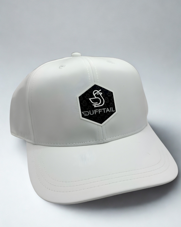 Original White Cap - 3D Hexagon Badge - Dufftail