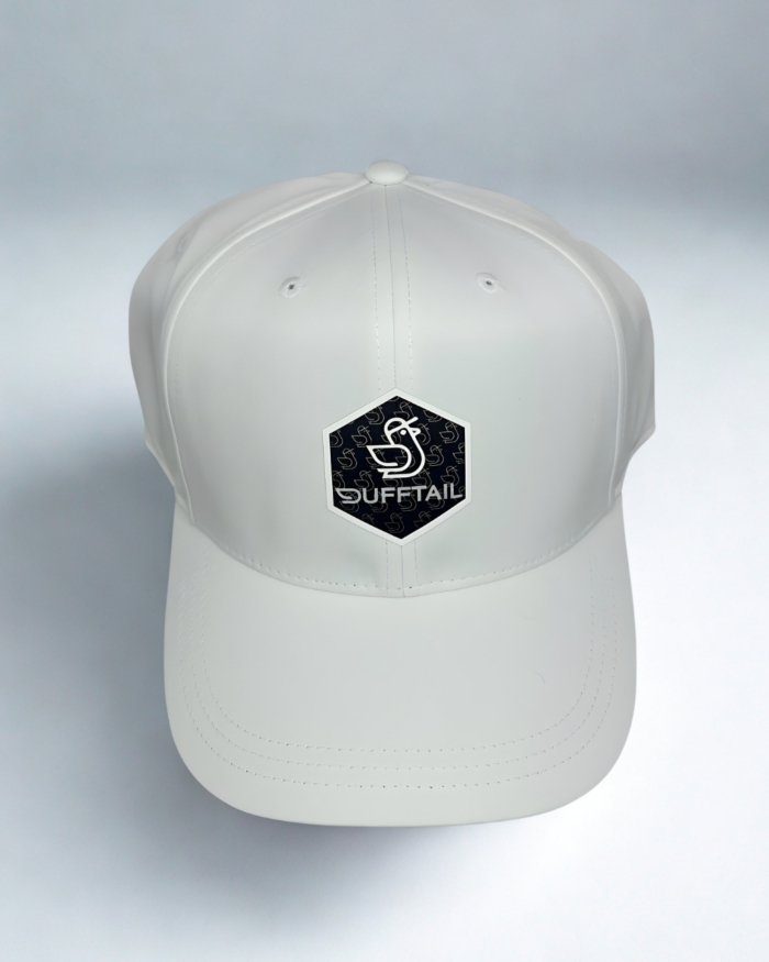 Original White Cap - 3D Hexagon Badge - Dufftail