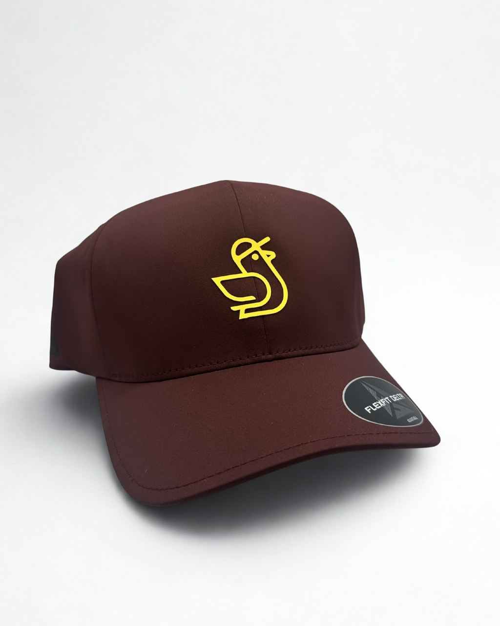 Premium Icon Burgundy Cap – Yellow Logo