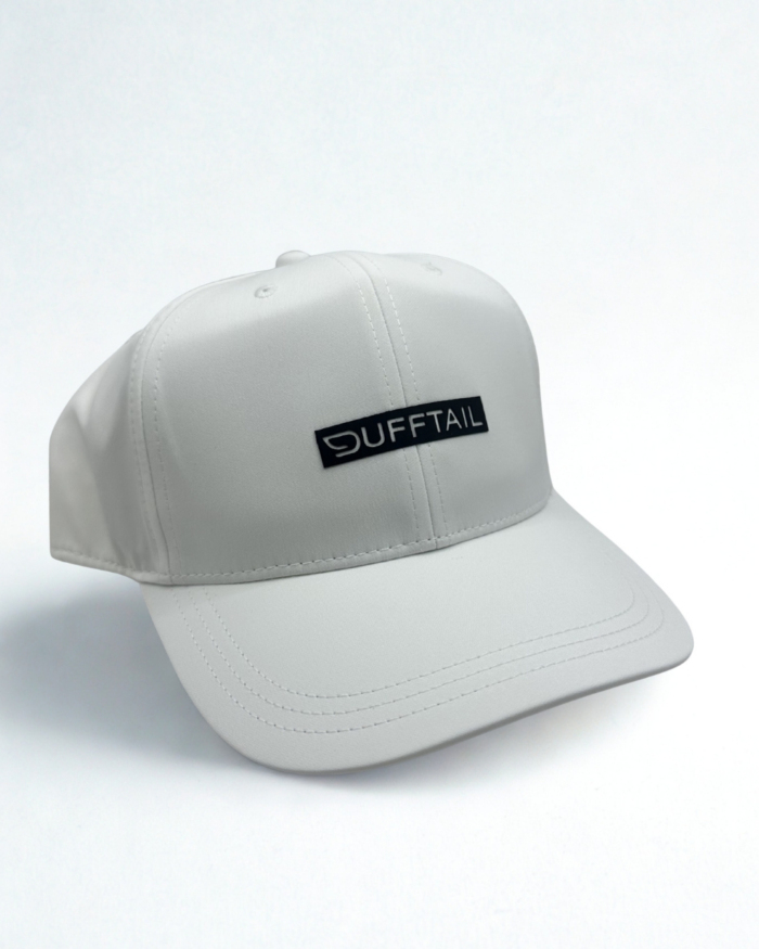 Original White Cap - Black Cut-Out Logo - Dufftail