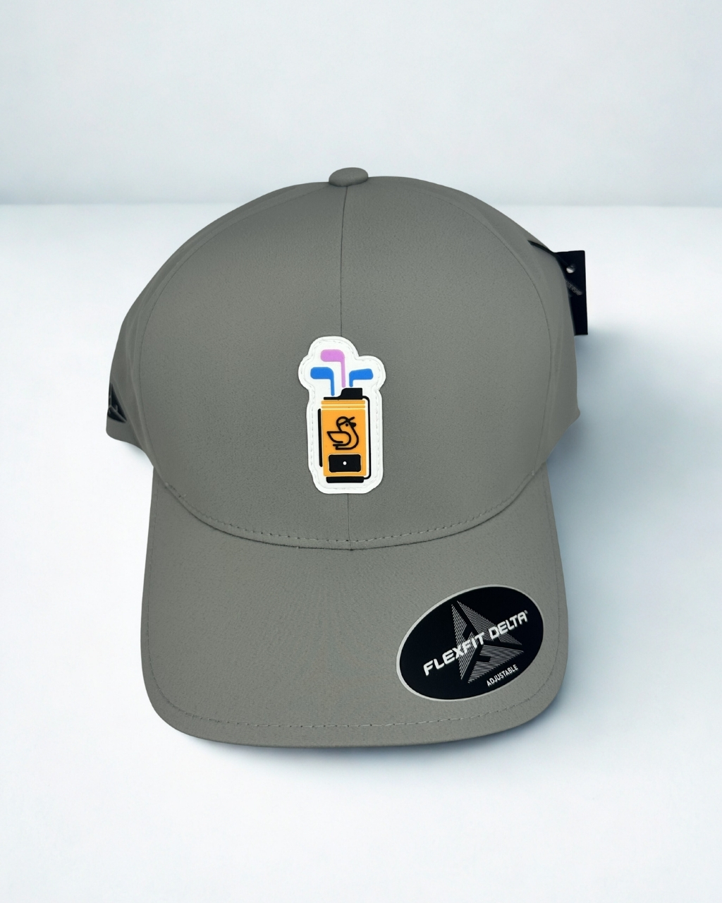 Premium Golf Bag Icon Cap - Light Grey - Image 2