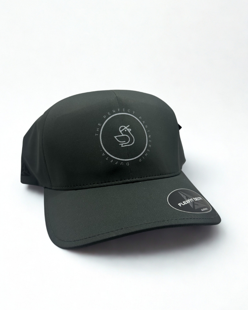 Premium Icon Dark Grey Cap - White Circle Logo - Dufftail