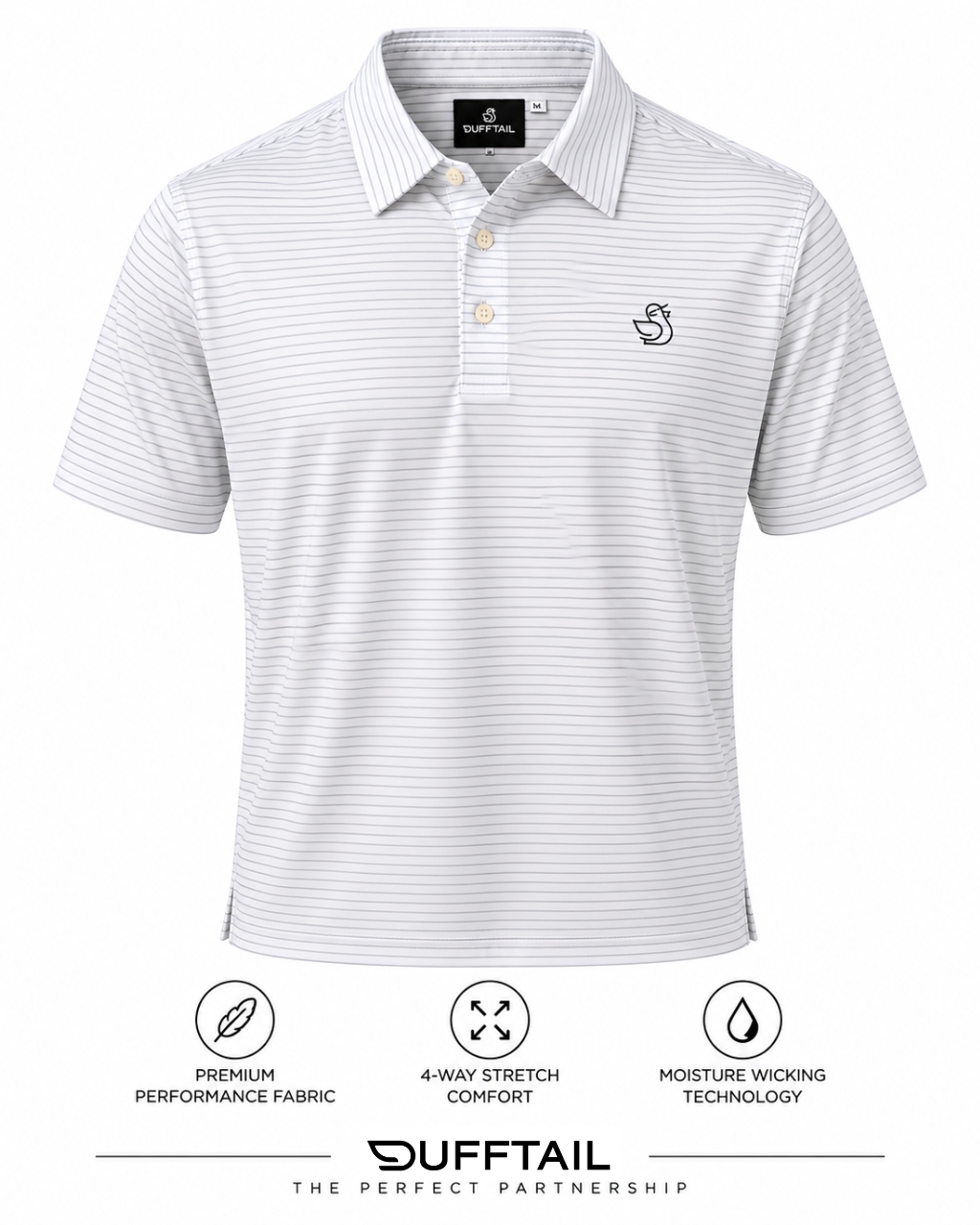 Dufftail FT Sand Stripe Polo - Image 2