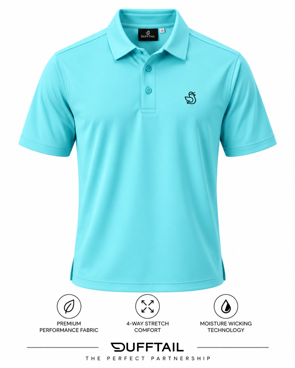 Dufftail FT Sky Blue Polo - Image 2