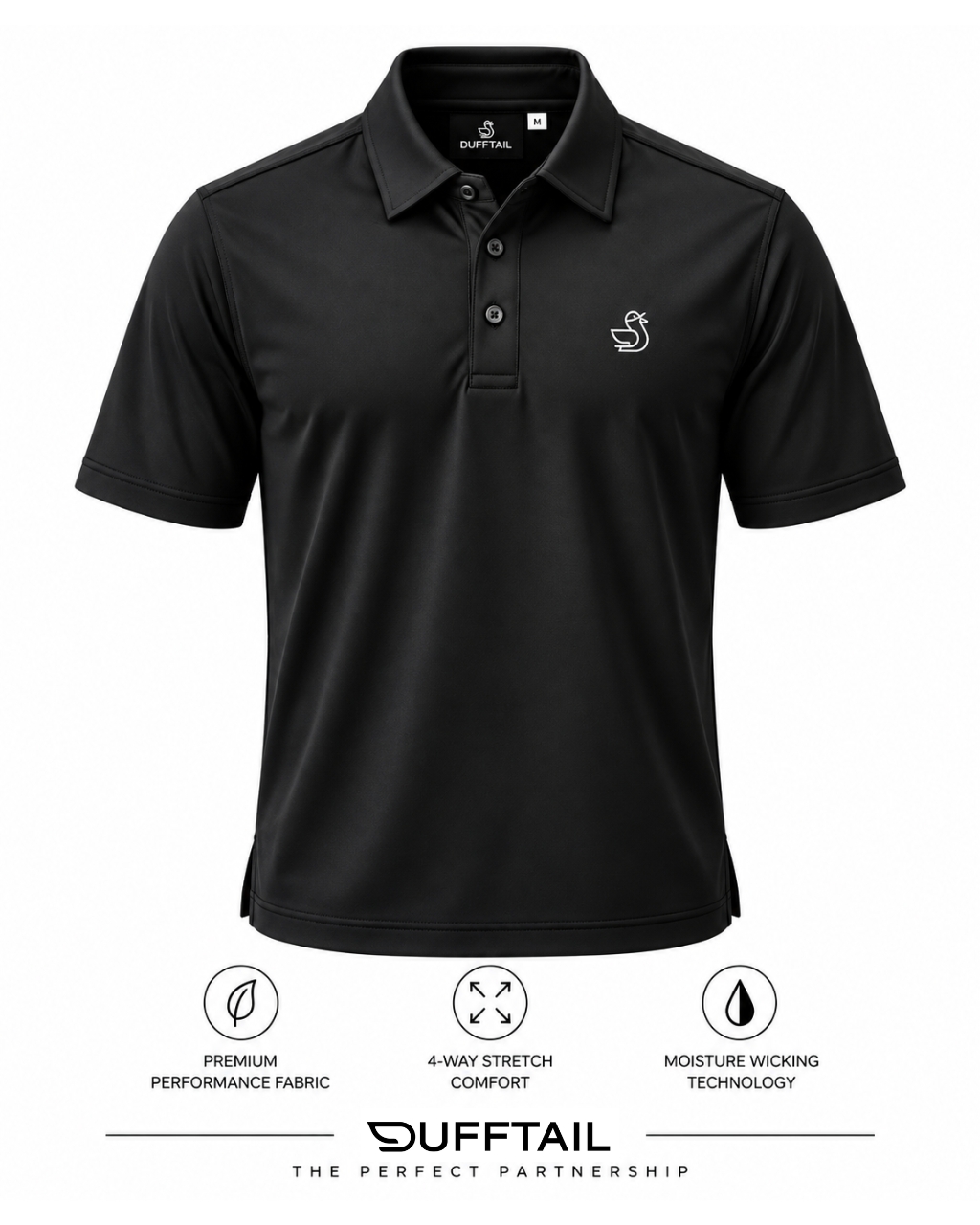 Dufftail FT Black Polo - Image 2